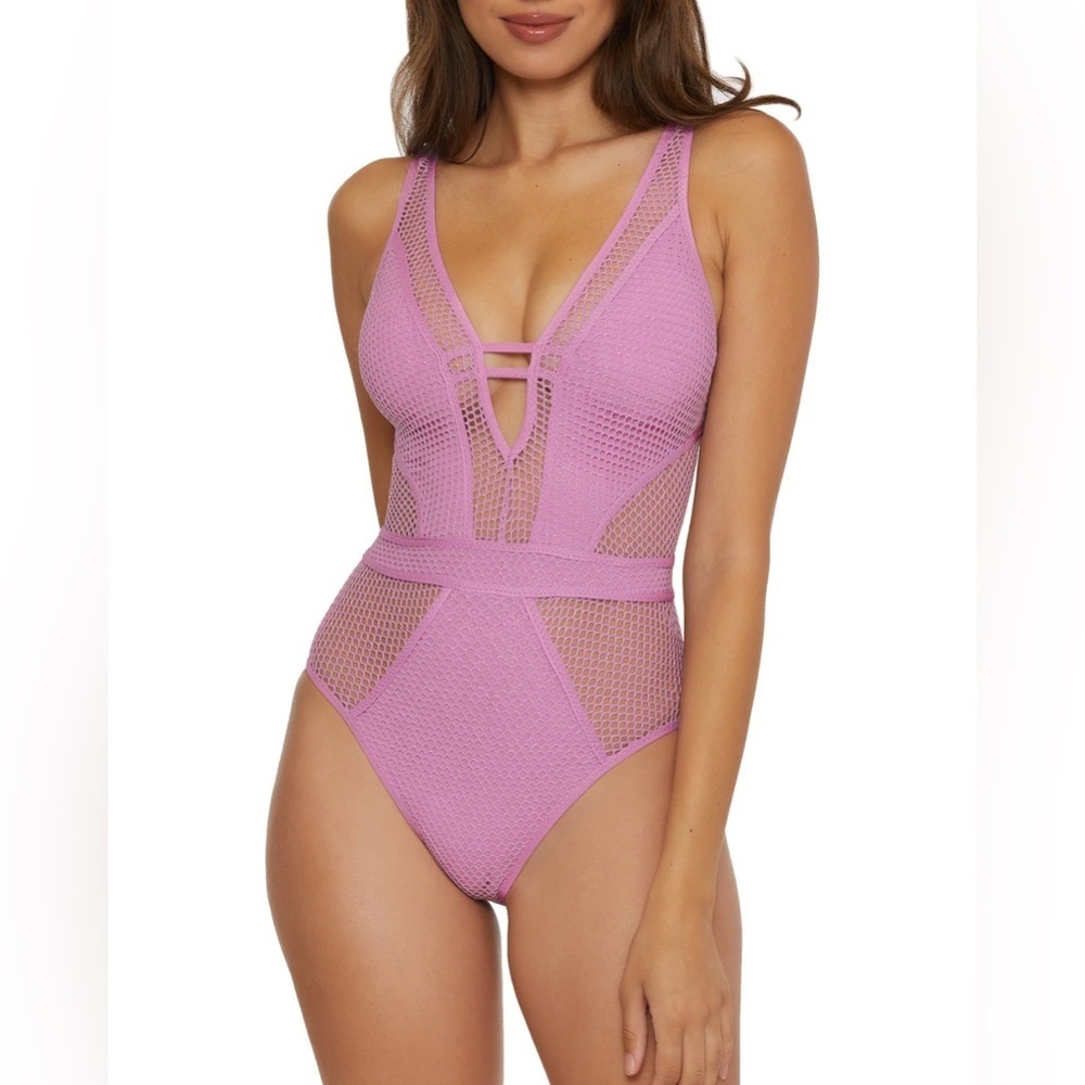 NWOT!! Becca by Rebecca - Virtue Network Show & Tell Plunge One Piece Swimsuit